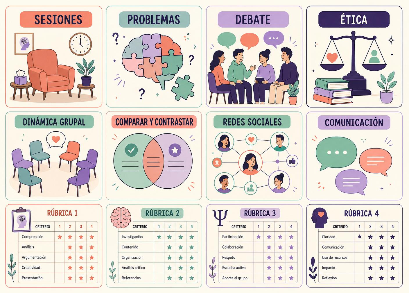 Actividades prácticas y plantillas docentes